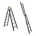 Gorilla Ladders FDM007-PRO - 2.05 - 3.74m 7 Step PRO-LITE Fibreglass Dual Purpose Ladder