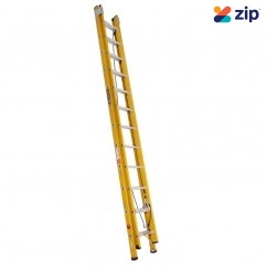 Gorilla Ladders FEL12/21-I -  3.7-6.5m 130kg Industrial Fibreglass Extension Ladder