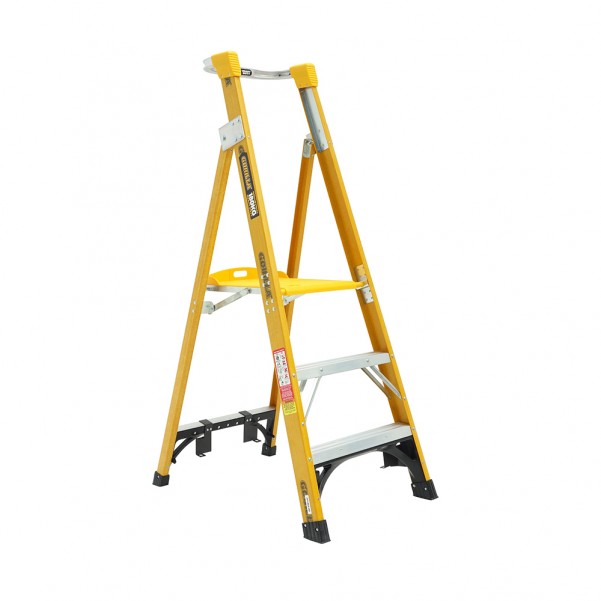 Gorilla Ladders FPL003-HD - 180kg Heavy Duty 0.9m Fibreglass Platform Ladder Platform Ladders & Order Pickers