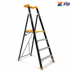 Gorilla Ladders FPL004-PRO - 1.14m 150kg 4-Step Fibreglass Industrial Platform Ladder