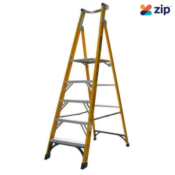 Gorilla Ladders FPL005-I - 1.5m 150KG Industrial Fibreglass Platform Ladder Platform Ladders & Order Pickers