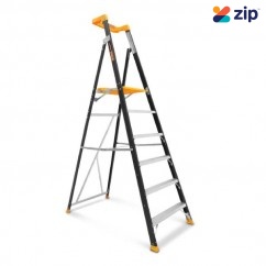 Gorilla Ladders FPL006-PRO - 1.74m 150kg 6-Step Fibreglass Industrial Platform Ladder