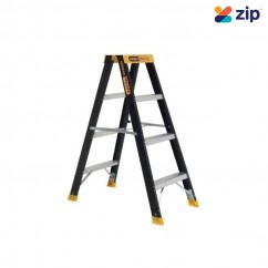Gorilla Ladders FSM004-PRO - 4-Step 1.17m 6.5kg Double-Sided A-frame Fiberglass Ladder