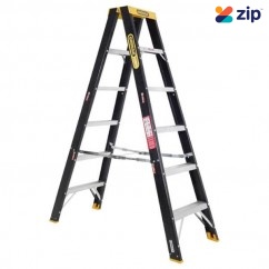 Gorilla Ladders FSM006-C - 1.8m 120Kg Industrial Fibreglass Double Sided Step Ladder