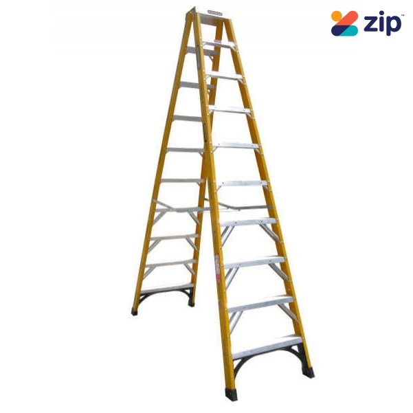 Gorilla Ladders FSM010-I - 3.0m 150kg Industrial Fibreglass Double Sided Step Ladder