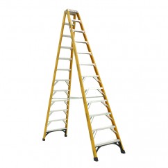 Gorilla Ladders FSM012-HD - 180kg Heavy Duty 3.6m Double Sided Fibreglass Ladder Step Ladders
