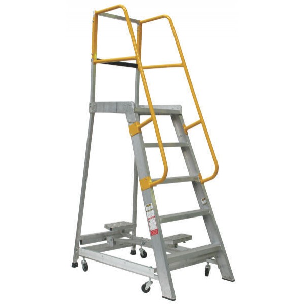 Gorilla Ladders GOP05 - 1.5m 200KG Industrial Aluminium Order Picking Ladder Platform Ladders & Order Pickers