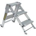 Gorilla GOR-3STAIR - 0.66m 150kg Industrial Aluminium Heavy Duty Stair Ladders