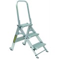 Gorilla GOR-3STAIR - 0.66m 150kg Industrial Aluminium Heavy Duty Stair Ladders