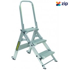 Gorilla GOR-3STAIR - 0.66m 150kg Industrial Aluminium Heavy Duty Stair Ladders