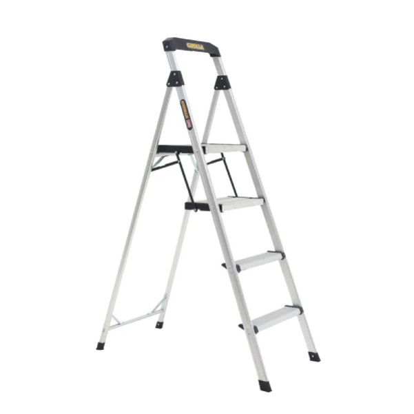Gorilla GOR-4TT - 1.0m 120KG Domestic Aluminium Platform Step Ladder Step Ladders Gorilla GOR-4TT - 1.0m 120KG Domestic Aluminium Platform Step Ladder Step Ladders