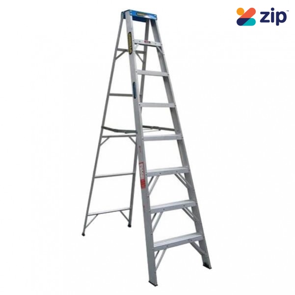 Gorilla Ladders M008-C - 2.4m 120Kg Industrial Aluminium Single Sided Step Ladder