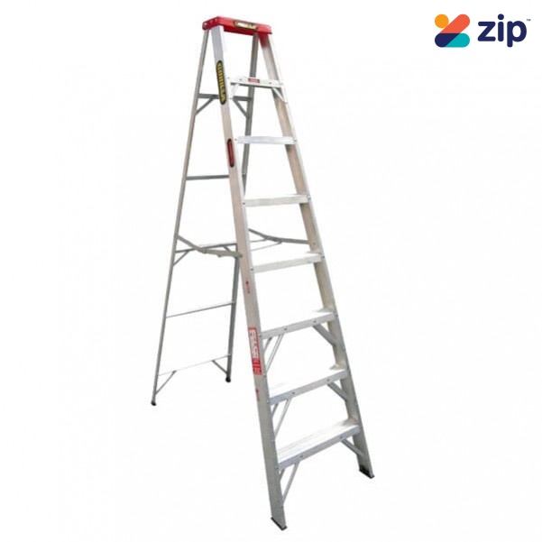 Gorilla Ladders M008-D - 2.4m 120Kg Domestic Aluminium Single Sided Step Ladder