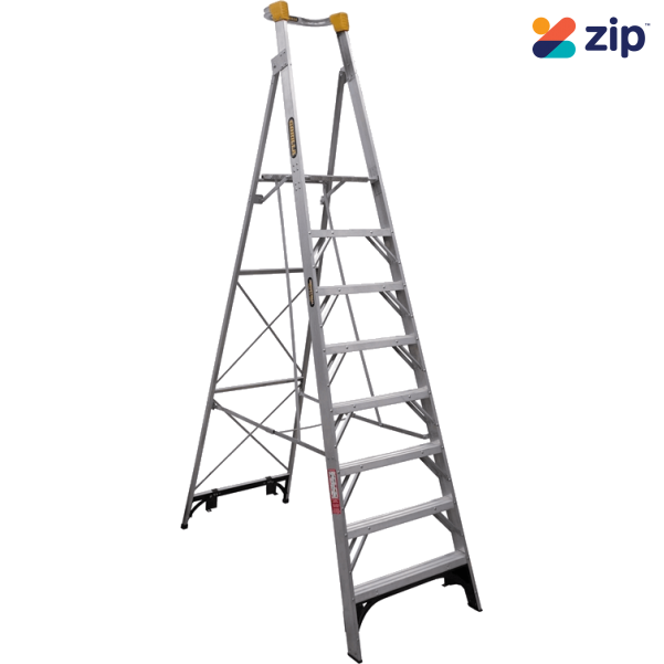 Gorilla Ladders PL008-I - 2.4m 150kg Industrial Aluminium Platform Ladder