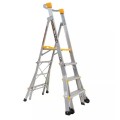 Gorilla Ladders PL0406-HD - 1.2-1.8m 180kg Aluminium Adjustable Platform Ladder
