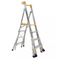 Gorilla Ladders PL0406-HD - 1.2-1.8m 180kg Aluminium Adjustable Platform Ladder Platform Ladders & Order Pickers