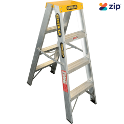 Gorilla Ladders SM004-I - 1.2m 150kg Industrial Aluminium Double Sided Step Ladder