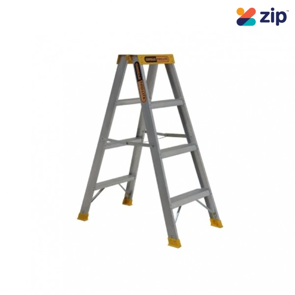 Gorilla Ladders SM004-PRO - 1.15m 150kg Pro-Lite 4 Step Double-Sided Aluminium Step Ladder Platform Ladders & Order Pickers