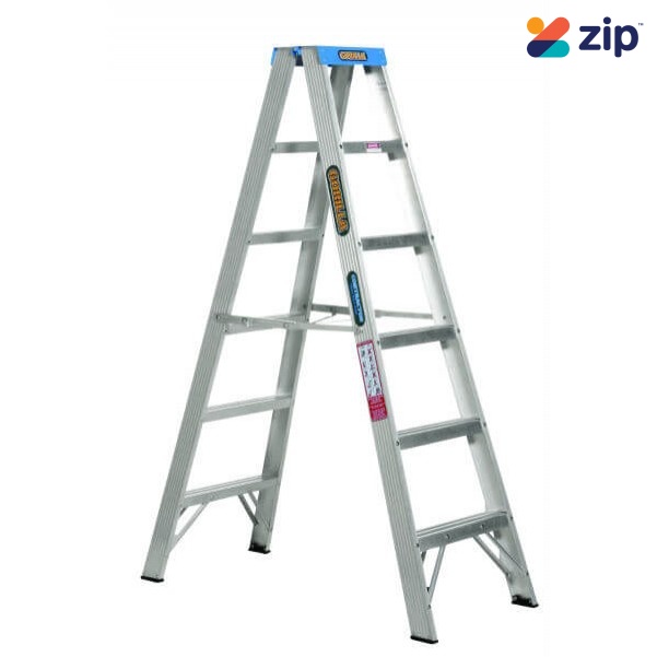 Gorilla Ladders SM006-C - 1.8m 120kg Industrial Aluminium Double Sided Step Ladder