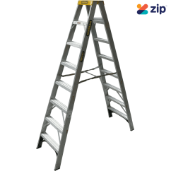 Gorilla Ladders SM008-I - 2.4m 150kg Industrial Aluminium Double Sided Step Ladder