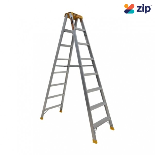 Gorilla Ladders SM008-PRO - 2.4m 150kg Pro-Lite 8 Step Double-Sided Aluminium Step Ladder