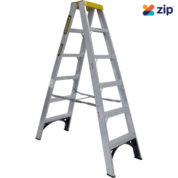 Gorilla Ladders SM006-I - 1.8m 150kg Industrial Aluminium Double Sided Step Ladder