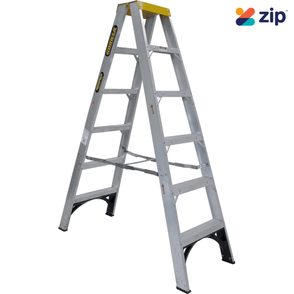 Gorilla Ladders SM006-I - 1.8m 150kg Industrial Aluminium Double Sided Step Ladder