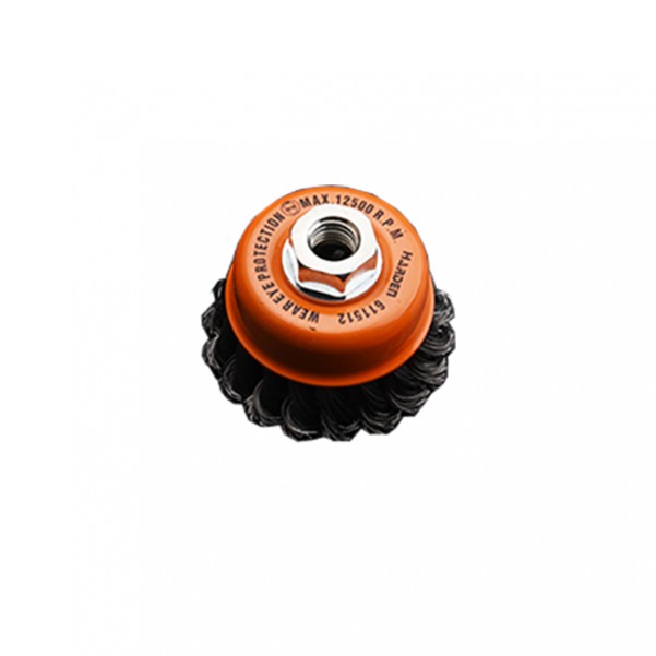 Harden 611512 - 75MMM(14X2) Cup Twist Wire Brush With Nut Cleaning Products