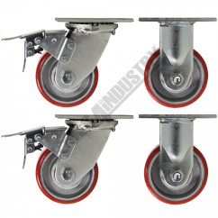Hafco CW-102 - 100mm Industrial Caster Wheel Set C408