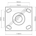 Hafco CW-125 - 125mm Industrial Caster Wheel Set C411 Site Boxes Hafco CW-125 - 125mm Industrial Caster Wheel Set C411 Site Boxes