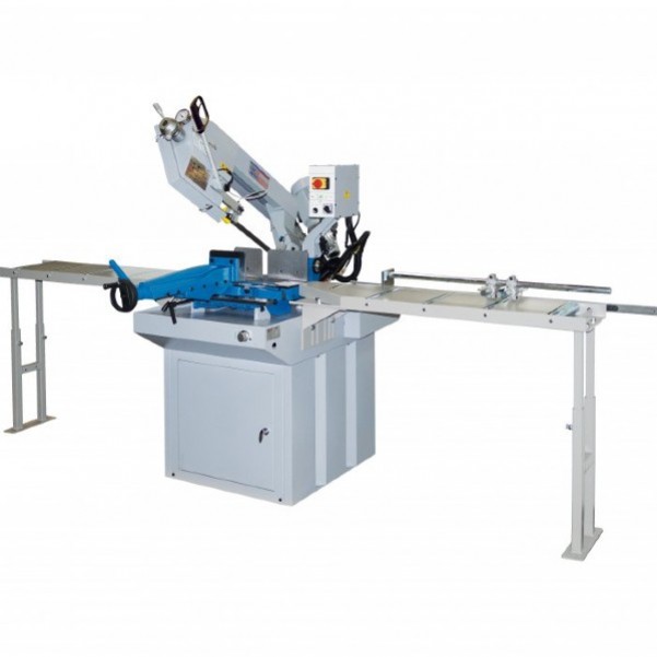 Hafco EB-330DSC - 415V 1.2kW 1.6hp Swivel Head-Dual Mitre Metal Cutting Band Saw with Conveyor System B075