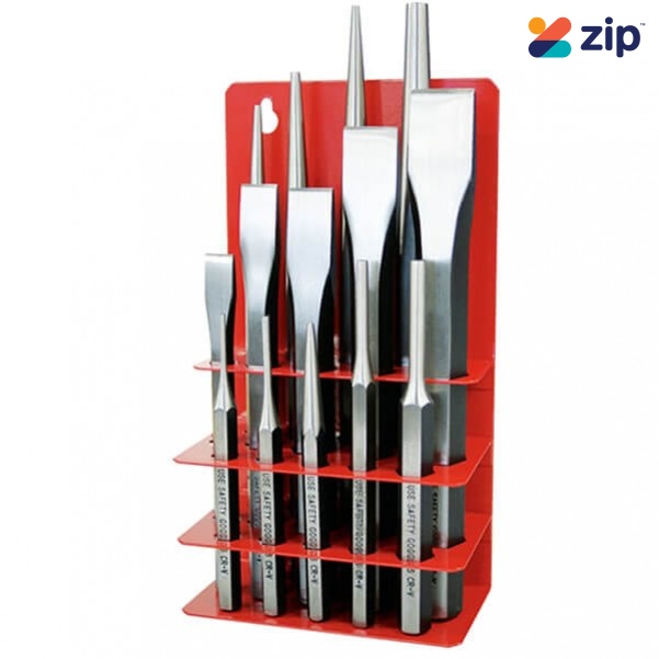 Hafco P364 - 14 Piece Punch and Cold Chisel Set