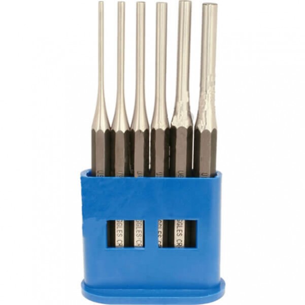 Hafco P365 - 6 Piece Pin Punch Set 