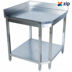 Hafco SSB-CNR - 827 x 827 x 900mm 350kg Total Load Capacity Stainless Steel Corner Work Bench F305