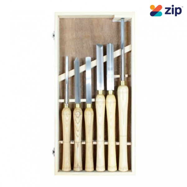 Hafco WT-6 - 6 Piece HSS Wood Turning Tools Set W302 Multitools 