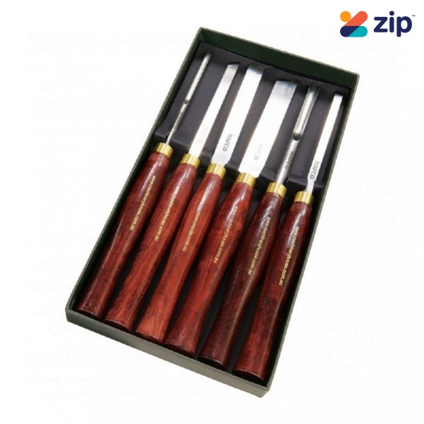 Hafco CHS6P - 6 Piece HSS Wood Turning Tools Set W3036