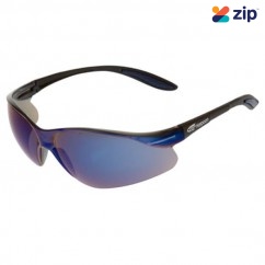 Harpoon 261BKBM - Blue Mirror Lens with Black Frame Safety Glasses