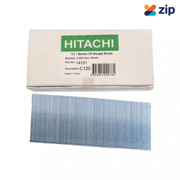Hitachi C120 - 20mm 18 Gauge C1 Series Electro Galvanised Nails Pack of 5000