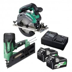 HiKOKI 18VMINCHIPCOMBO(HRZ) - 18V 5.0Ah/2.5Ah MultiVolt Cordless Brushless 2 Piece Mini Chippy Pack Combo Kit