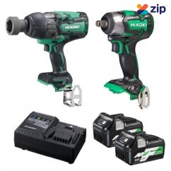 HiKOKI 36VWRENCHKIT2(HRZ) - 36V 5.0Ah/2.5Ah Cordless Brushless Impact Wrench Combo Kit