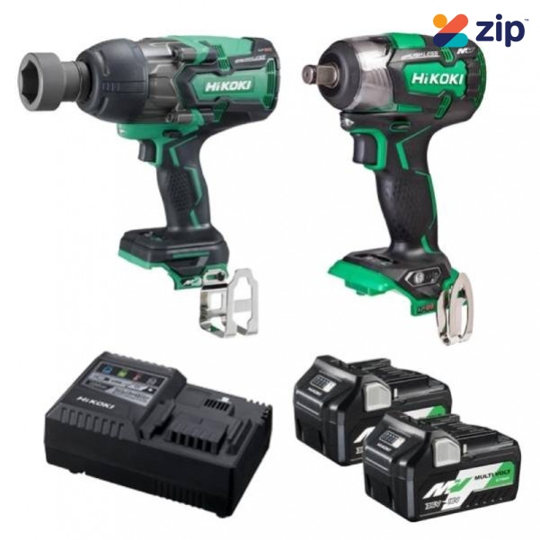 HiKOKI 36VWRENCHKIT2(HRZ) - 36V 5.0Ah/2.5Ah Cordless Brushless Impact Wrench Combo Kit