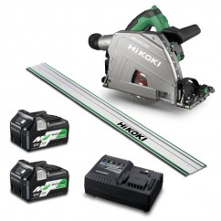 HiKOKI C3606DPA(HRZ) - 36V Li-ion Cordless Brushless 165mm (6-1/2") Plunge Cut Saw Kit /W Guide Rail