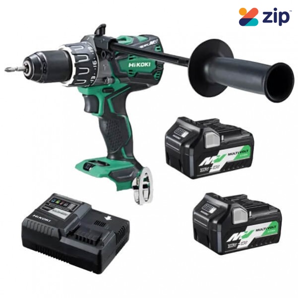 HiKOKI DV36DA(HRZ) - 36V MultiVolt 13mm Cordless Brushless Keyless Chuck Impact Hammer Drill Kit