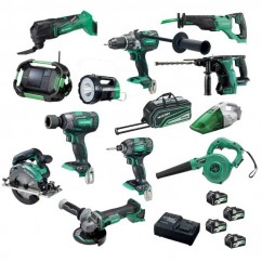 HiKOKI KC18D12P2(HRZ) - 18V 5.0Ah Cordless Brushless 12 Piece Combo Kit