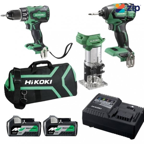 HiKOKI KC18D3M(HRZ) - 18V Brushless Cordless 3 Piece Combo Kit