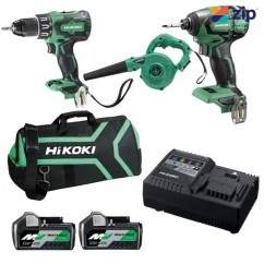 HiKOKI KC18D3RB(HRZ) - 18V Brushless Cordless 3 Piece Combo Kit