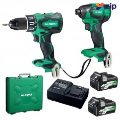 HiKOKI KC18DBSL(HAZ) - 18V Cordless Brushless 2 Piece Combination Pack Combo Kit