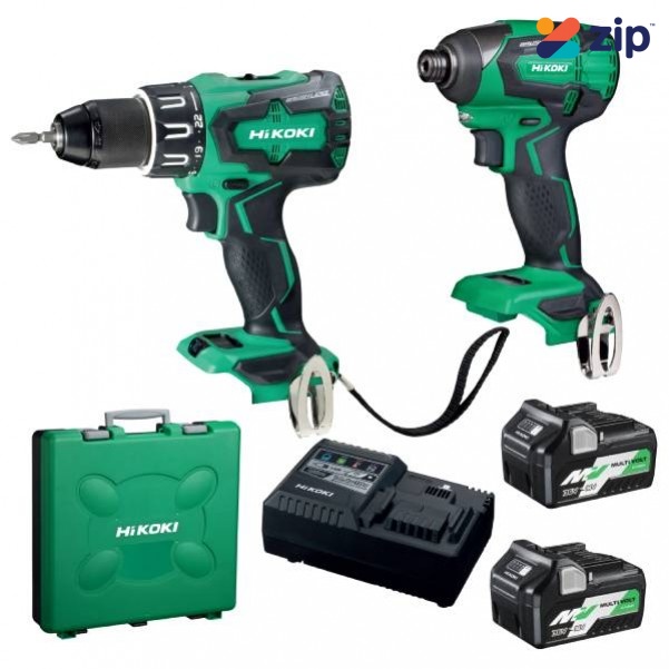 HiKOKI KC18DBSL(HAZ) - 18V Cordless Brushless 2 Piece Combination Pack Combo Kit