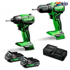 HiKOKI KC18DD(HCZ) - 18V 2.0Ah Li-ion Cordless Brushless 2pce Combo Kit