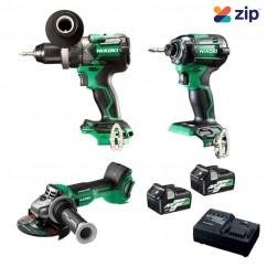 HiKOKI KC18DDBL2(HCZ) - 18V 5.0Ah Li-ion Cordless Brushless 3pce Combo Kit